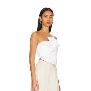 NWT Lovers + Friends Rosalind White Strapless Crop Top